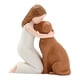 thumbnail image 4 of Figura De Humano Y Perro, Decoración Del Hogar, Estante, Figura De Escritorio, Estatua De Resina Para Niña Y Perro, 4 of 5