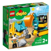 Lego - Duplo Camión Y Excavadora Con Orugas 20 Piezas 10931