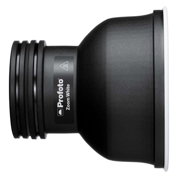 Reflector con zoom Profoto White para luces salientes y con la parte frontal plana