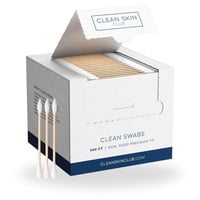 Bastoncillos Swabs Clean Skin Club, 500 Unidades, Biodegradables