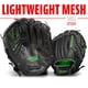 thumbnail image 4 of Guantes de softball Franklin Sports Fastpitch Pro Lime 11, 4 of 7
