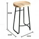 thumbnail image 2 of Pack 4 Silla Bar 65cm Taburete Asiento Madera Mostrador, 2 of 3