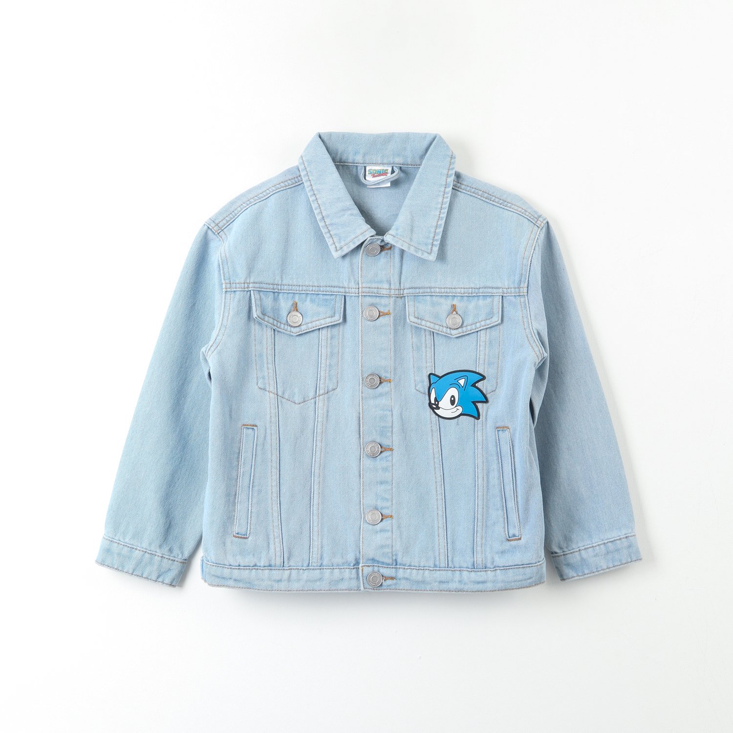 Chaqueta Denim Niño Logo Espalda Azul Sonic