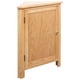 thumbnail image 1 of Armario de esquina VidaXL de madera maciza de roble con espacio de almacenamiento de 60 cm, 1 of 9