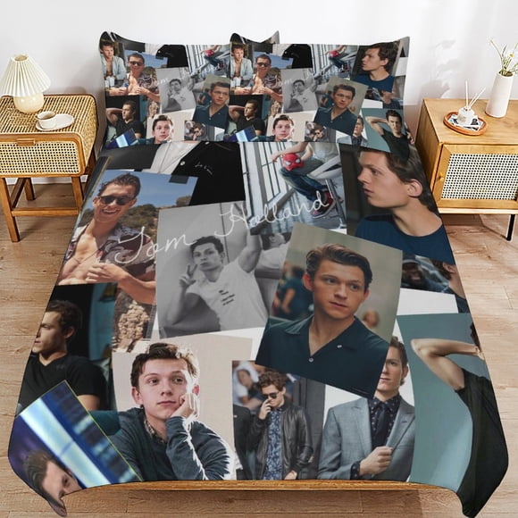 Tom Holland Practical Zip Design Smooth Touch Soft Finish Long Use Duvet Cover Sets for Everyday Rest