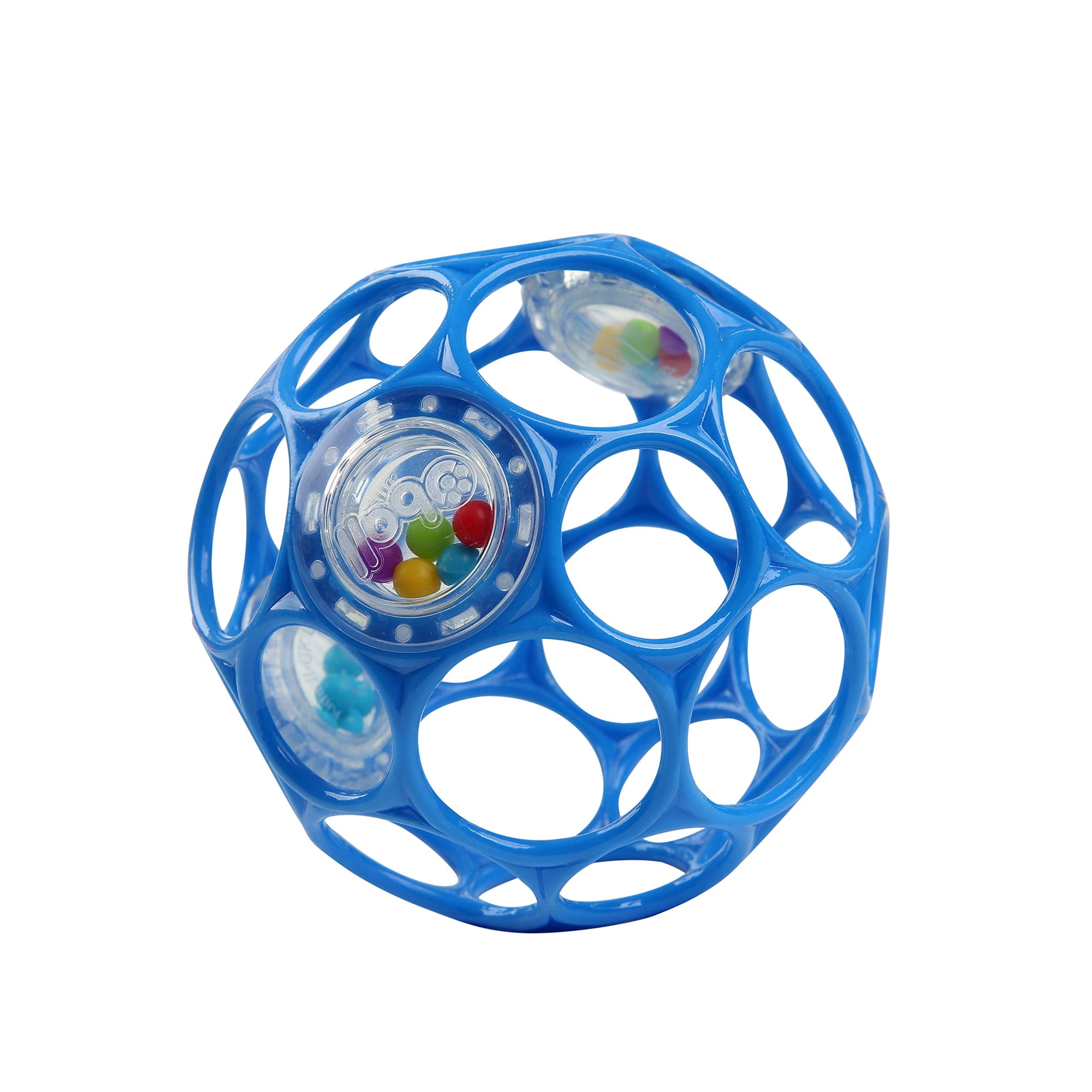 Sonajero Ovalado De Juguete Infantil Bright Starts, Fácil De Agarrar, Sin Bpa, Azul