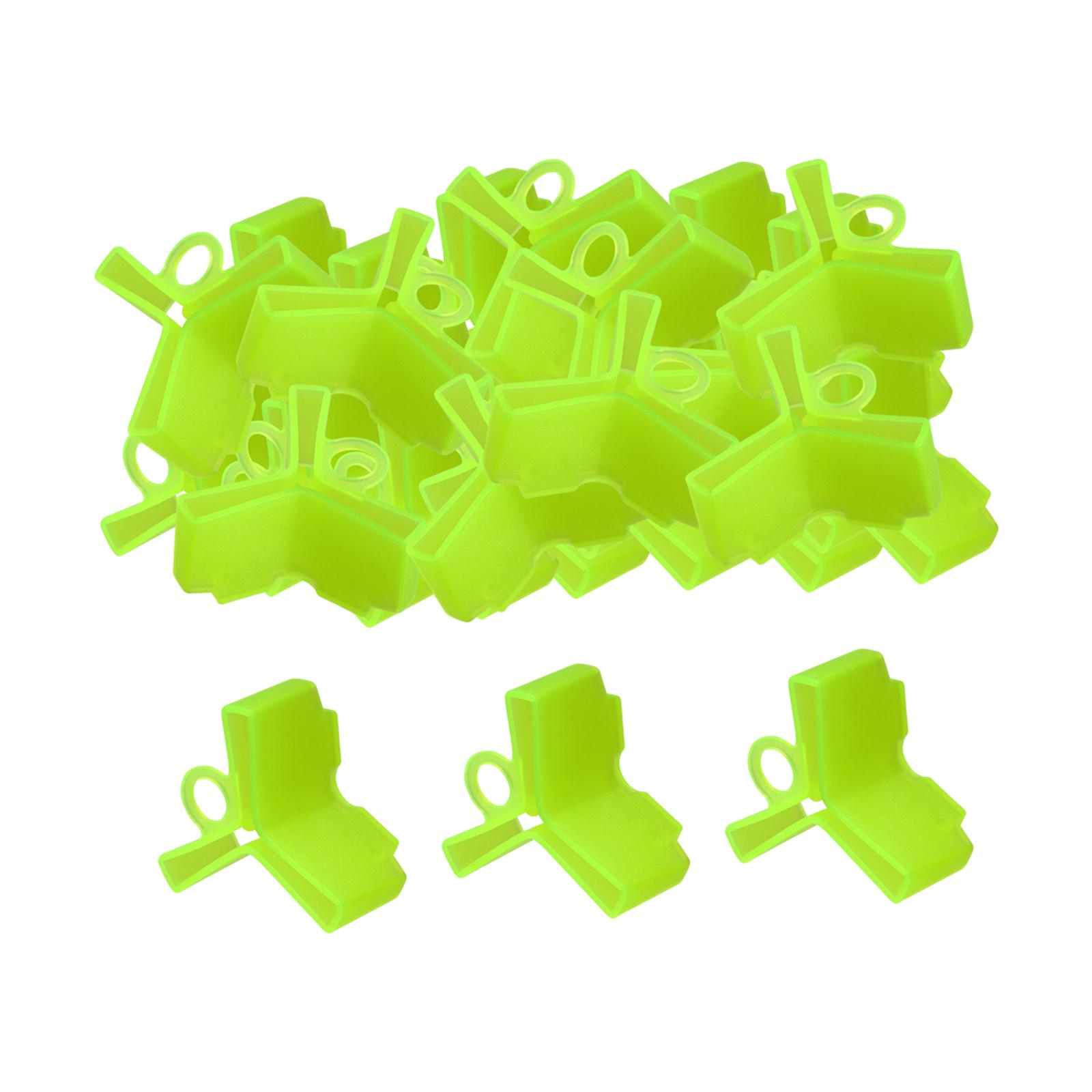 Magideal - 50 Piezas De Protector De Anzuelo Triple, Estuche Para Anzuelo Triple Fluorescente Amarillo, Fuerte Protección Para La Mano, Fundas De Fácil Acceso Pa 16 Cm X 17 Cm X 045 Cm