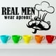 thumbnail image 2 of Decomural Real Men Wear Aprons Kitchen WS-16025, 2 of 2