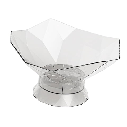 Magideal - Cesta De Frutas Decorativa Con Base Y Pie, Porta Café/Té, Frutero Para Cocina, Cesta Para Servir Comida Y Aperitivos, Ideal Para Maquillaje. Blanco