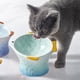 thumbnail image 4 of Cuenco de cerámica para gatos, utensilios para proteger las vértebras cervicales, olla para comer comida para gatos, cuenco para gatos con peces de colores, 4 of 5
