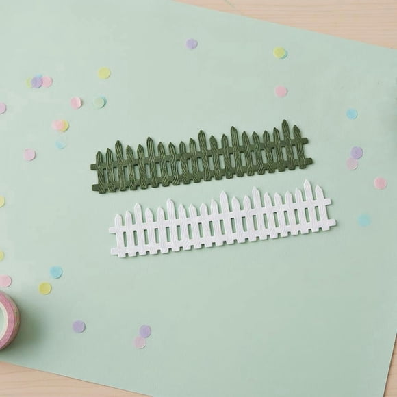 Troquel De Acero Al Carbono Con Diseño De Cerca Para Scrapbooking