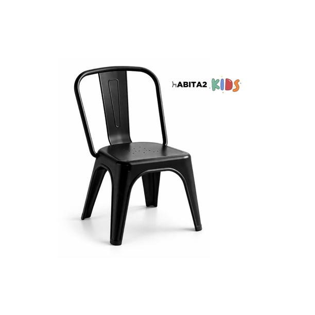 Silla Tolix Infantil Resistente - Negro