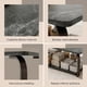 thumbnail image 4 of Mesa De Centro Moderna Minimalista 2 Niveles 100x48x43 Negro, 4 of 8