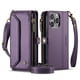 thumbnail image 2 of CaseMe Funda de Cuero for iPhone 16 Pro de 6.3 Pulgadas con Billetera [Bloqueo RFID] con Ranura para Billetes con Zíper y 7 Tarjeteros, Correa de Hombro y Muñeca Magnética de Cuero PU Suave, Funda de, 2 of 13