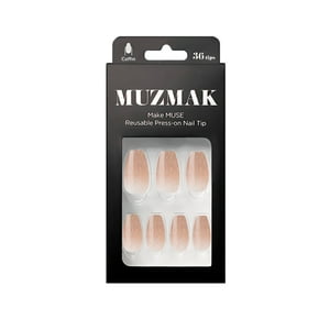 Muzmak - - Uñas Press On Sable Coffin 36 U.