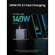 thumbnail image 3 of Cargador UGREEN Nexode Pro, 160 W, USB C, 4 puertos PD 3.1 GaN, MacBook, 3 of 9