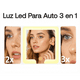 thumbnail image 2 of Espejo Maquillaje Aumento 3x 2x + Luz Led Para Auto 3 En 1, 2 of 7