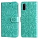 thumbnail image 4 of Funda tipo cartera FOXDOCK para Samsung Galaxy F06 5G , diseño girasol en relieve, cuero PU, cierre magnético, soporte y tarjetero, 4 of 5