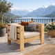 thumbnail image 2 of Sillón Terraza Madera de Pino Rústica 1 Cuerpo + Cojín de Asiento + Cojín de Respaldo, 2 of 3