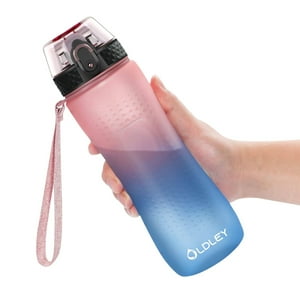 Oldley - Botella De Agua Tritan Sin Bpa De 25 Oz Con Cierre A Prueba De Fugas, Filtro De Frutas Y Correa De Transporte - Botella De Hidratación De Gran Capacidad Para Deportes, Gimnasio Y Viajes