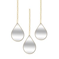 Vgo - Set De 3 Espejos Gotas