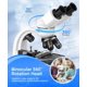 thumbnail image 2 of Microscopio binocular compuesto PalliPartners con aumento 40X-2000X, 2 of 7