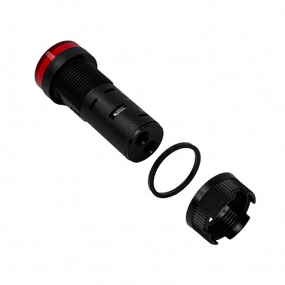 PILOTO-LED-R-15MM Rojo Luz Piloto LED 220VAC 15mm-diametro 19mm-cabeza 45mm-altura