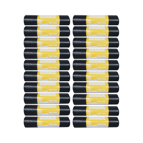 Genérico - Pack 20 Rollos Bolsas De Basura Grande 80X110Cm