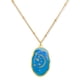 thumbnail image 1 of Colgante Luna Y Estrellas Resina Azul Chapado En Oro 18k, 1 of 3