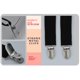 thumbnail image 2 of Tirantes trilece negros para hombre y mujer, 2 of 7
