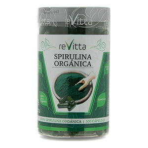 Revitta Wellness - Spirulina Orgánica En Cápsulas 300 Cápsulas