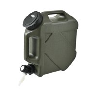 Magideal - Contenedor De Agua De 10 L, Jarra De Agua Con Grifo, Recipiente Para Beber, Cubo De Agua, Portador De Agua Para Barbacoa, Conducción, Camping, Picnic, Verde Militar