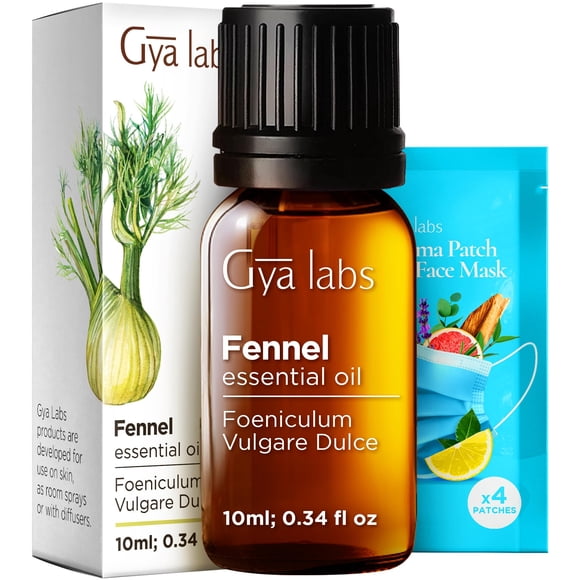 Aceite esencial de hinojo Gya Labs, 10 ml, para cabello, piel y difusor