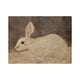 thumbnail image 1 of 1pc White Rabbit Inn Art Print, Vintage Bunny Oil Painting Canvas Poster, Easter Decor, Retro Wall Pictures Home Decoration, Frameless, 10"x 8", 16"x12", 1 of 3