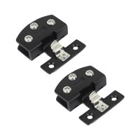 Magideal - Bisagra De Puerta De Gabinete De Vidrio De 2 Piezas, Abrazadera Sin Marco, Fácil Instalación, Bisagra De Armario De 90 Degree, Herrajes Para Muebles Para Vi Negro