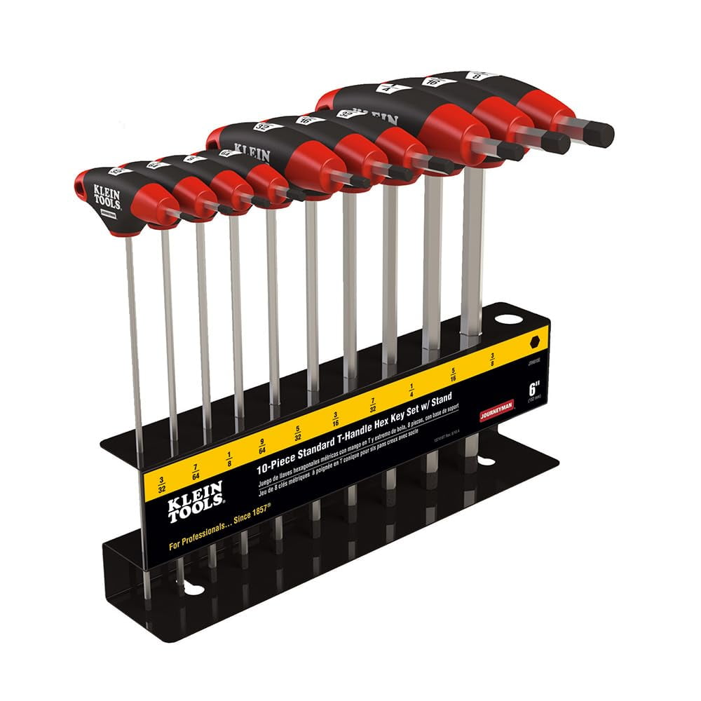 Juego De Llaves Hexagonales Klein Tools Jth610e Con Mango En T, 10 Piezas, Sae