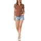 thumbnail image 2 of INSPIRE CHIC Camisas de Cuadros para Mujer Cuello de Punta Abotonado Blusas de Regreso a Clases Rojo Intenso 2 L, 2 of 6