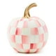 thumbnail image 1 of Sculpture MACKENZIE-CHILDS Mini calabaza de resina a cuadros rosas, 1 of 3