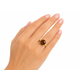 thumbnail image 2 of Anillo Ajustable Solitario Precious Gem con Baño de Oro 18K., 2 of 9