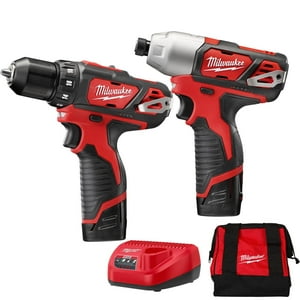 Kit Combinado Milwaukee M12 Taladro/Destornillador De Impacto 12 V