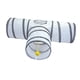 thumbnail image 1 of Tubo Plegable De Túnel Para Gatos De 3 Vías Con Pelota De Juego Para Gatos, Conejos, Cobayas, 1 of 5