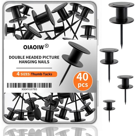 Clavos para Cuadros OIAOIW DOUBLE4, 40 Piezas, 4 Tamaños