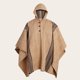 thumbnail image 1 of Poncho Clásico de Lana Premium OLKI - Beige Listado, 1 of 4