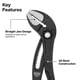 thumbnail image 2 of Alicates KLEIN TOOLS 30 cm de ajuste rápido y dentados, 2 of 7