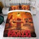 thumbnail image 4 of Sausage Party: Foodtopia Conjunto de sábanas temático, trío de piezas, cómodo y amigable con la piel, diseño único, regalo de decoración para el hogar para familiares, amigos y fans,135cm *200cm, 4 of 6