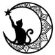 thumbnail image 2 of Silueta De Gato Negro Para Decoración De Pared De Metal De 13.0 In Para Balcón, Interior, Exterior, Porche StyleC, 2 of 5