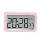 thumbnail image 1 of Reloj digital Relojes de cabecera Pantalla 12/24H Relojes de escritorio fáciles Relojes de mesa de escritorio para decoración del hogar Dormitorio , rosa, 1 of 5
