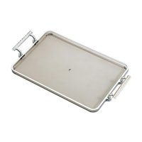 Bothyi - Bandeja De Servicio Con Asas Rectangular Para Guardar Cosméticos En El Escritorio, La Oficina O El Hotel, Color Gris