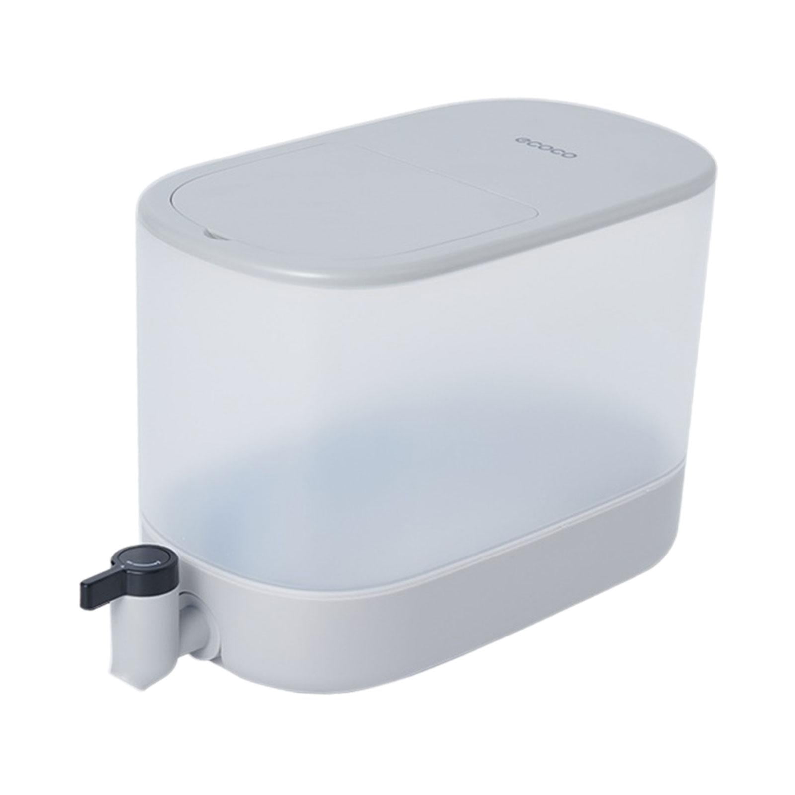 Magideal - Hervidor Frío Con Grifo, Jarra Para Zumo, Dispensadores De Bebidas Heladas De Gran Capacidad, Botella De Agua De 4l Para Bodas, Fiesta Al Aire Libre, Blanco