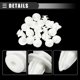 thumbnail image 5 of Unique Bargains Clips de Empuje de Panel de Puerta de Coche Retenedor de Pilar, para Nissan Pathfinder 1996-2012, Plástico, No.0155309791, Blanco, 20 Piezas, 5 of 7
